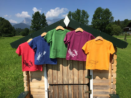 Kinder T-Shirts aus Merinowolle & Seide